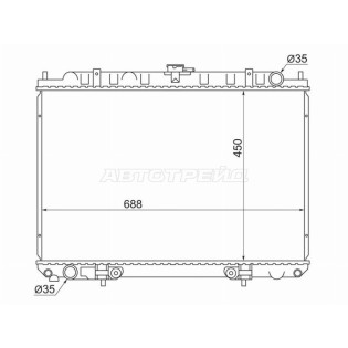 Радиатор Nissan Serena 99-05 / Bassara 99-03 / Liberty 98-04 / Prairie 98-04 SAT