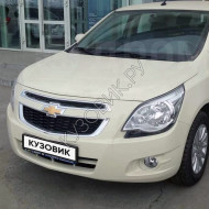 Бампер передний в цвет кузова Chevrolet Cobalt (2011-2016) G6J - Smoke Beige - Бежевый солид